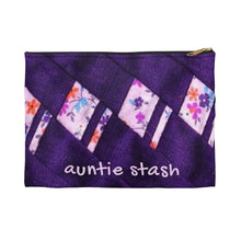 Load image into Gallery viewer, 'Auntie Stash' Pouch - Patchwork Purple