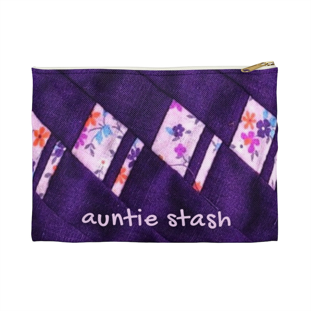 'Auntie Stash' Pouch - Patchwork Purple
