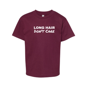 Long Hair Don't Care Youth Tee